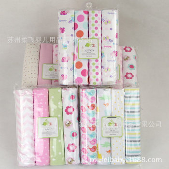 Flannel cotton baby blanket foreign trade infant wrap towel sleeping blanket a generation of hair