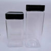 Factory direct supply cashew nut plastic bottle 400ml square plastic bottle pine nut packaging bottle pastry jar manufacturer