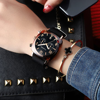 2019 Zhou Dongyu Style Women's Watch Tiktok Couple Fashion Trendy Waterproof Large Dial Quartz Watch Women's Wristwatch
