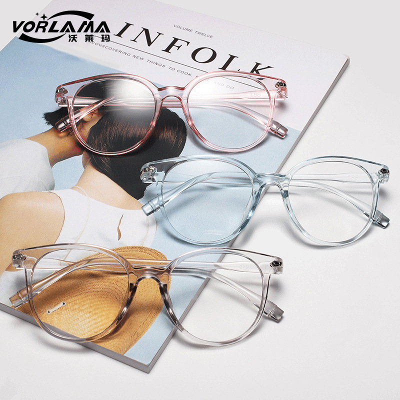 European and American Cross-border Blue Film Flat Glasses Lightweight PC Frame Korean Artistic Glasses Frame Cross-border Glasses 15959 h