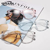 European and American Cross-border Blue Film Flat Glasses Lightweight PC Frame Korean Artistic Glasses Frame Cross-border Glasses 15959 h