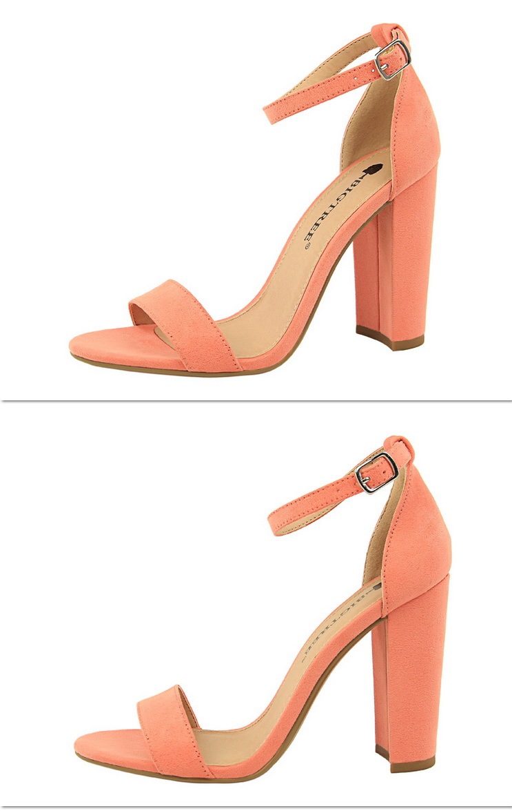 Sandal cao gót nữ quai ngang mũi tròn gót nhọn phong cách thanh lịch — Màu đỏ rượu, Màu hồng, Màu nude, Màu tím