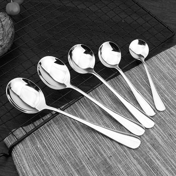 1010 stainless steel spoon bare coffee spoon new mixing ice spoon LOGO factory wholesale