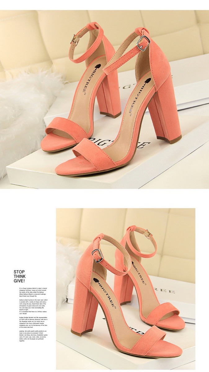 Sandal cao gót nữ quai ngang mũi tròn gót nhọn phong cách thanh lịch — Màu đỏ rượu, Màu hồng, Màu nude, Màu tím