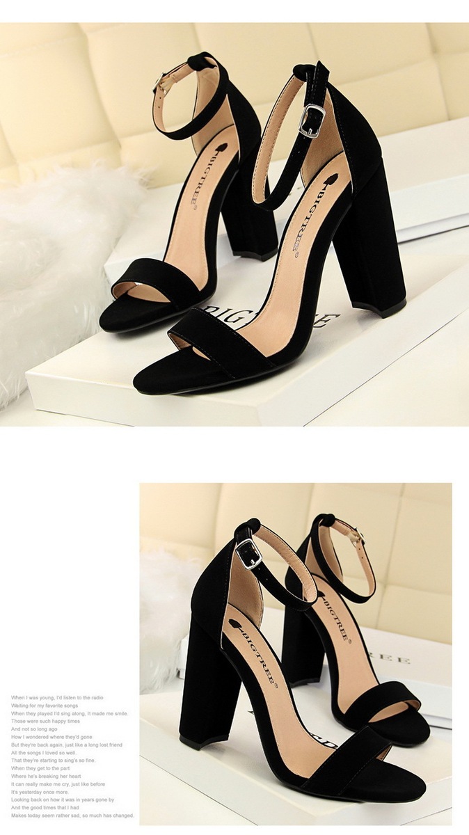 Sandal cao gót nữ quai ngang mũi tròn gót nhọn phong cách thanh lịch — Màu đỏ rượu, Màu hồng, Màu nude, Màu tím