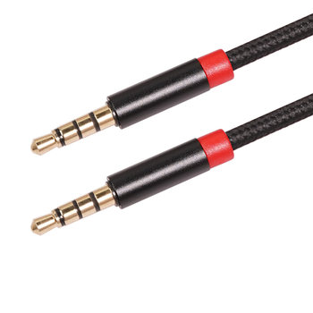 All copper four-level plug support microphone 3.5mm public-to-public audio cable support mobile phone sound card 4 audio cable