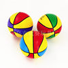 Children's inflatable toys Pat Ball 6 inch painted basketball children's toy ball PCV three-color basketball spot wholesale