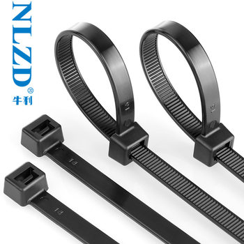 Niuli black self-locking cable tie strap cable tie plastic industrial cable tie cable tie