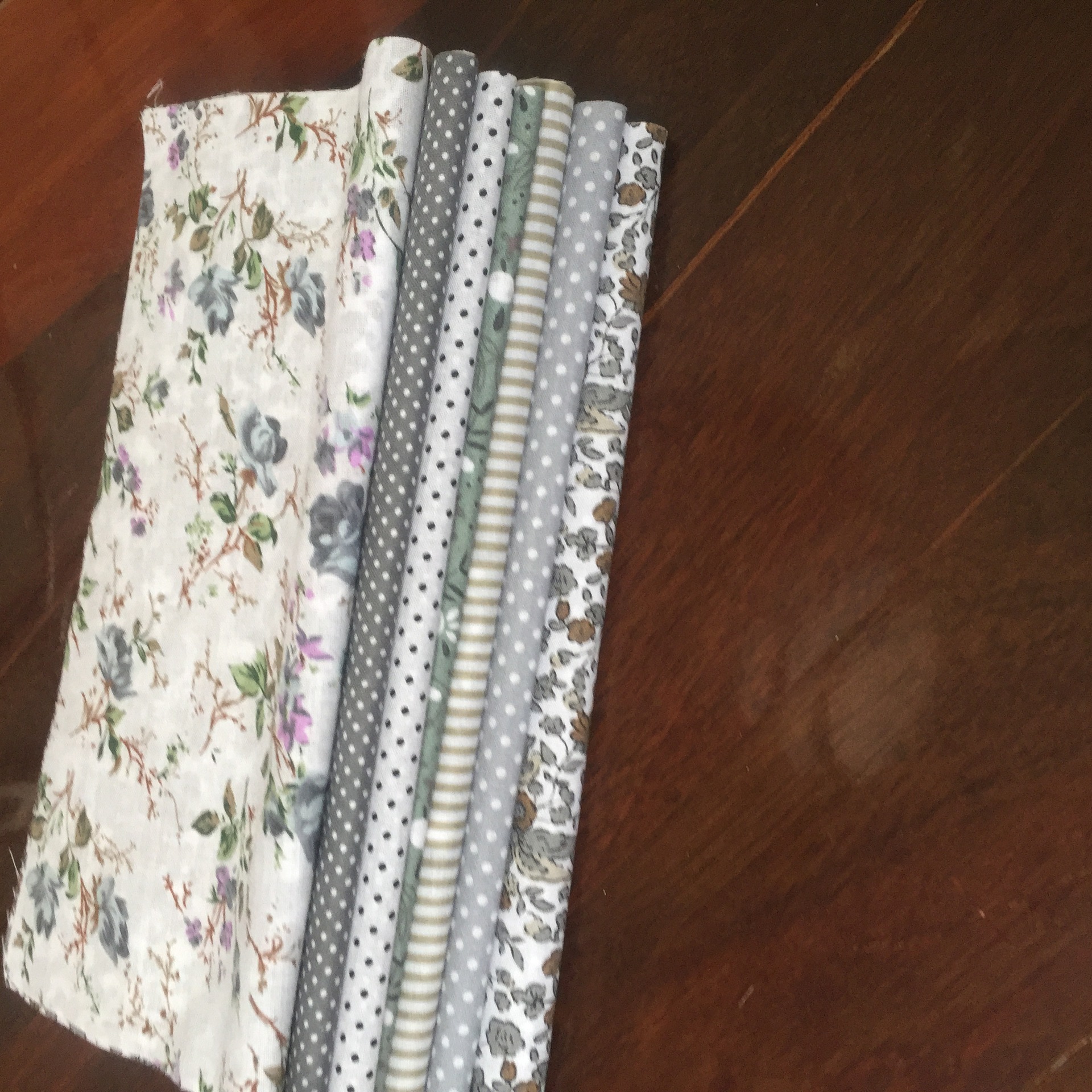 Cotton Plain Cloth Handmade diy Grey Fabric Cotton Small Floral Cloth Group Printed Small Cloth Head Spot