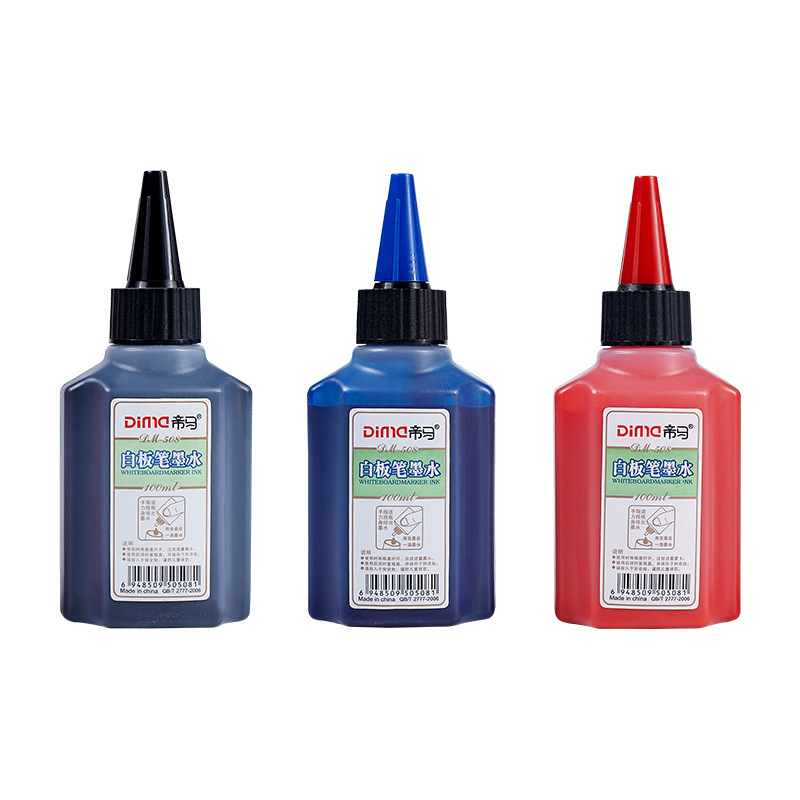 Dima 100ML Whiteboard Ink Erasable Whiteboard Pen Ink 508 Easy-to-erasable Whiteboard Special Ink Can Be Pasted
