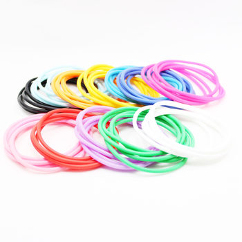 Small Round Silicone Bracelet Round Bracelet Colorful Round Bracelet Round Bracelet Candy Color Bracelet Small Bracelet