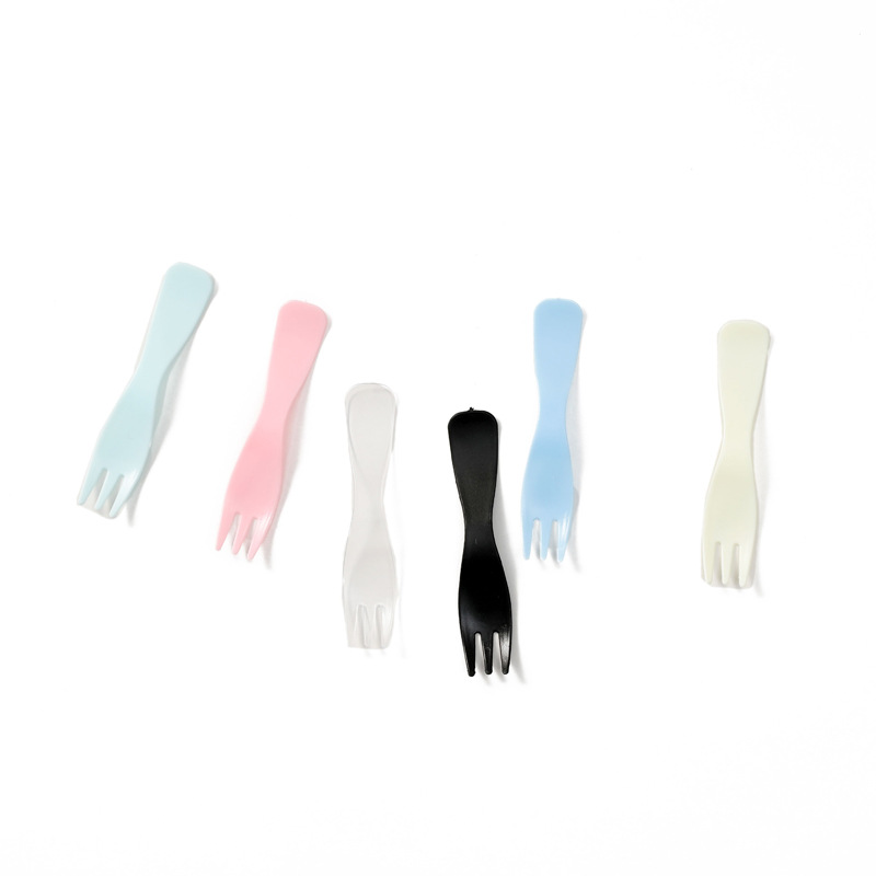 21 customers with 5 sets of 5 Forks 1 knife cake knife and fork combination disposable plastic wave fork cake knife and fork set