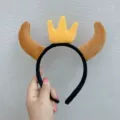 6# Cow Horn Headband - Light Brown Crown