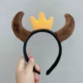 7# Cow Horn Headband - Dark Brown Crown