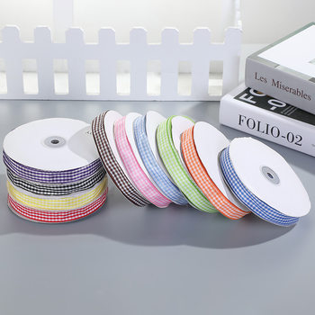 10 meters a roll of factory ribbon wholesale Scottish Plaid Ribbon British College Ribbon Garment Accessories Plaid Ribbon