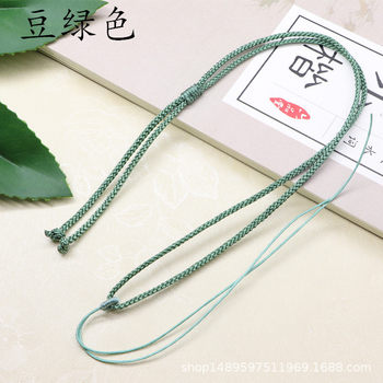 2mm necklace rope pendant pendant rope thin red rope agate jade pendant beeswax handmade braided thread simple jade thread