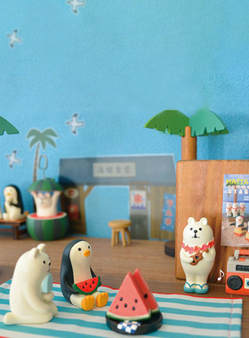 现货场景微缩装饰摆件度假风情椰树摆件木质工艺品摆件装饰道具