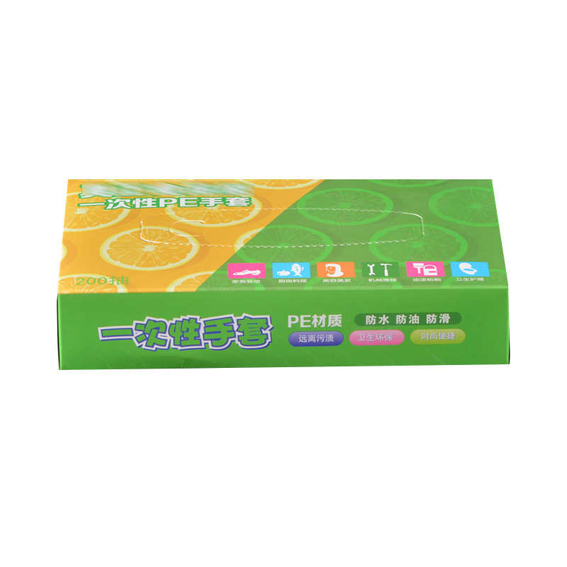 Disposable gloves latex wear-resistant thickened food grade kitchen household tattoo gloves 200 PCs boxed removable