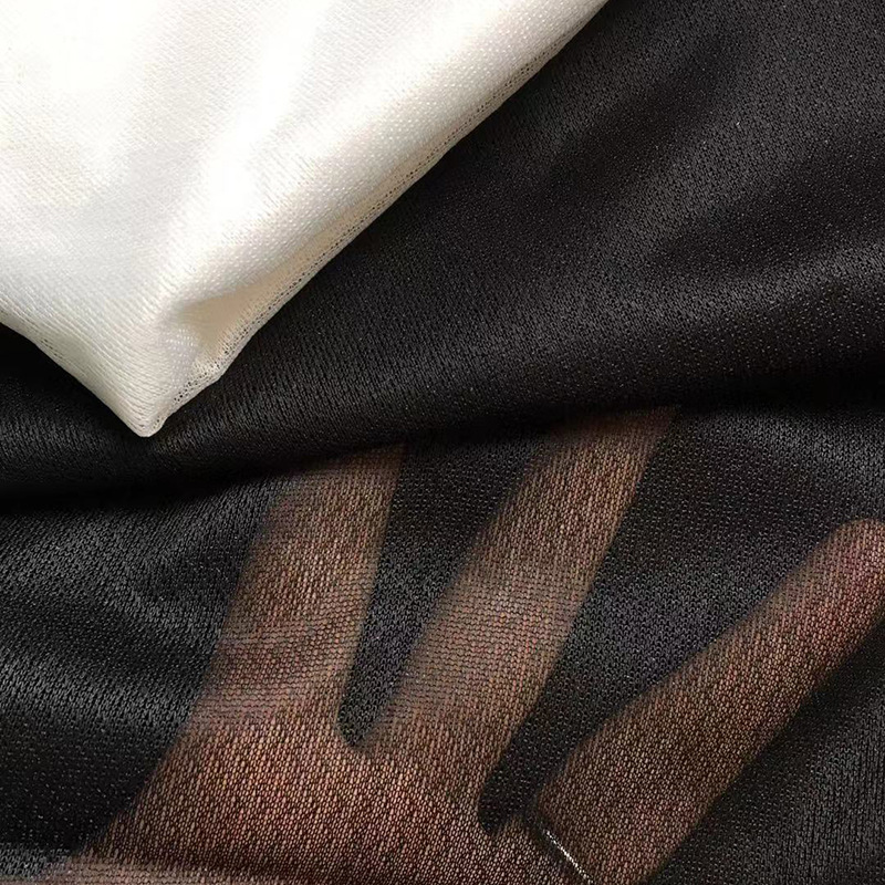 Wholesale 50D four-sided elastic lining knitted lining adhesive lining W-grain elastic lining garment accessories manufacturers supply