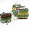 New Straw Material Coin Purse Women's Short Coin Jewelry Keychain Gold Bag Children's Small Gift