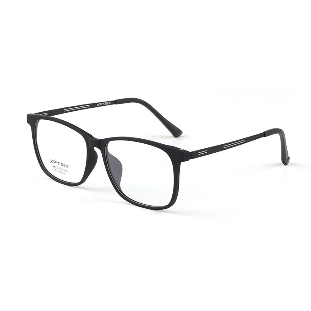 New Rubber Titanium Glasses Frame Soft and Comfortable Myopia Glasses Frame Men's Simple Retro Full Frame Wholesale 9825
