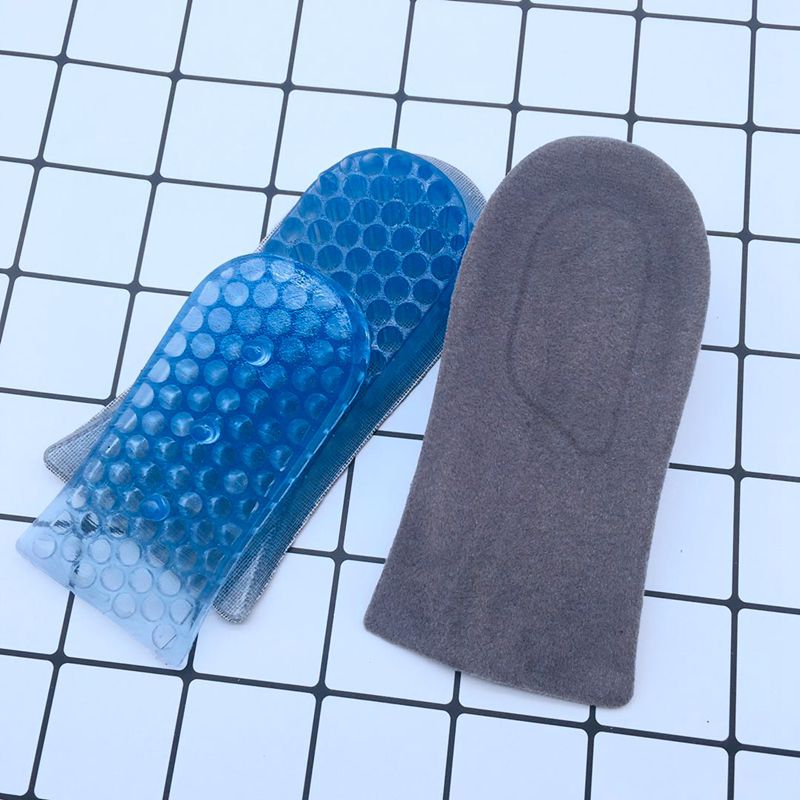 Invisible insole honeycomb silicone double-layer two-layer adjustable heightening pad unisex shock absorption decompression