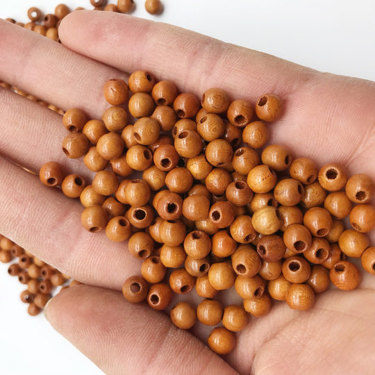 Spot wholesale 6mm mahogany round bead bracelet accessories beads accessories string gourd beads DIY loose beads