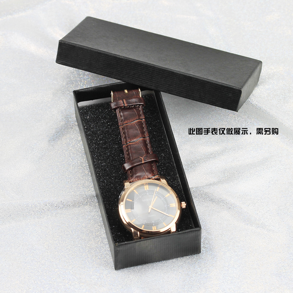 Watch Box Rectangle Watch Box Gift Watch Box Cheap Watch Cardboard Box Stripe Jewelry Box
