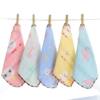 Cotton square six-layer small towel thickened small square 6-layer handkerchief kindergarten handkerchief gauze saliva towel wholesale