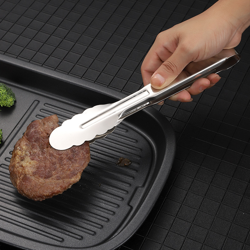 Factory wholesale stainless steel food clip bread steak clip kitchen supplies hotel supplies buffet barbecue clip