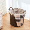 Dirty Clothes Storage Basket Rattan Household Dirty Clothes Basket Laundry Basket Sundries Toy Storage Basket Simple Pastoral Storage Basket