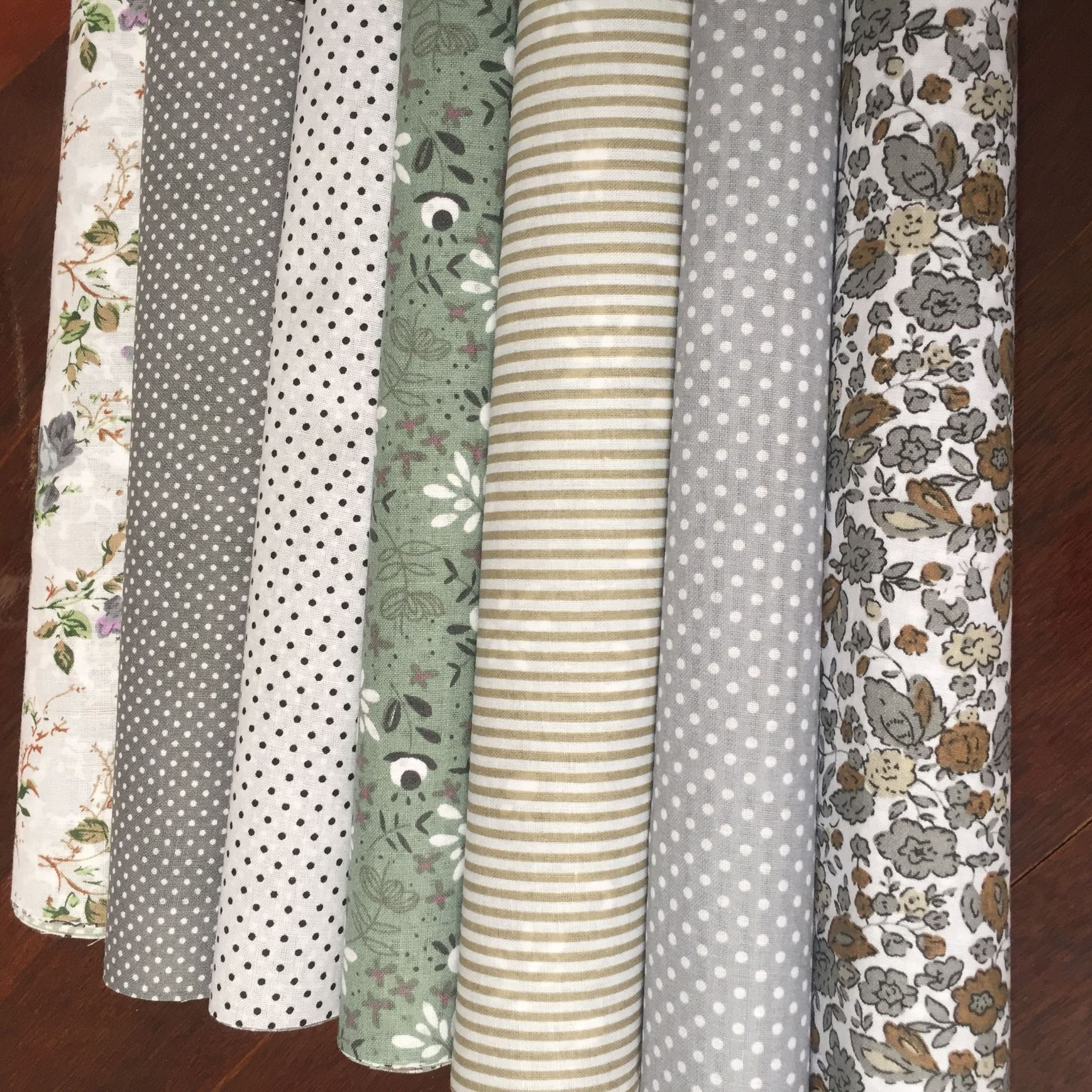 Cotton Plain Cloth Handmade diy Grey Fabric Cotton Small Floral Cloth Group Printed Small Cloth Head Spot