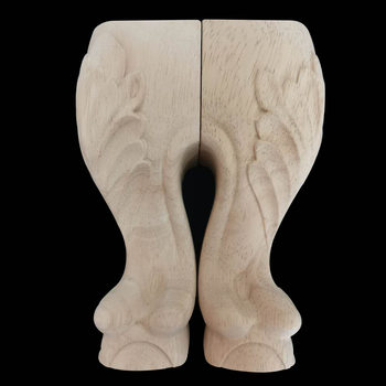 Manufacturer European Solid Wood Legs Tv Cabinet Legs Sofa Legs Coffee Table Legs Cabinet Feet Foreign Flower Legs Table Accessories