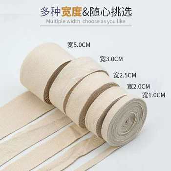 Bleached ribbon herringbone cotton belt Hemming marching rolling belt clothing artificial leggings cloth belt wholesale