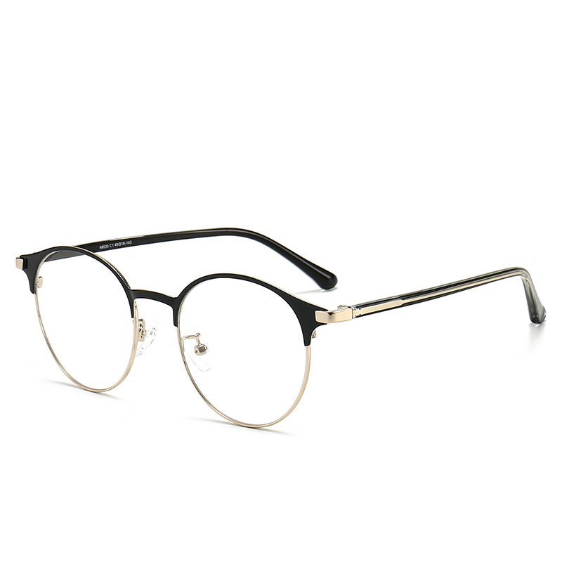 Wood cool glasses frame men's eyes big frame small red book tide black frame glasses frame half frame with lens myopia glasses women