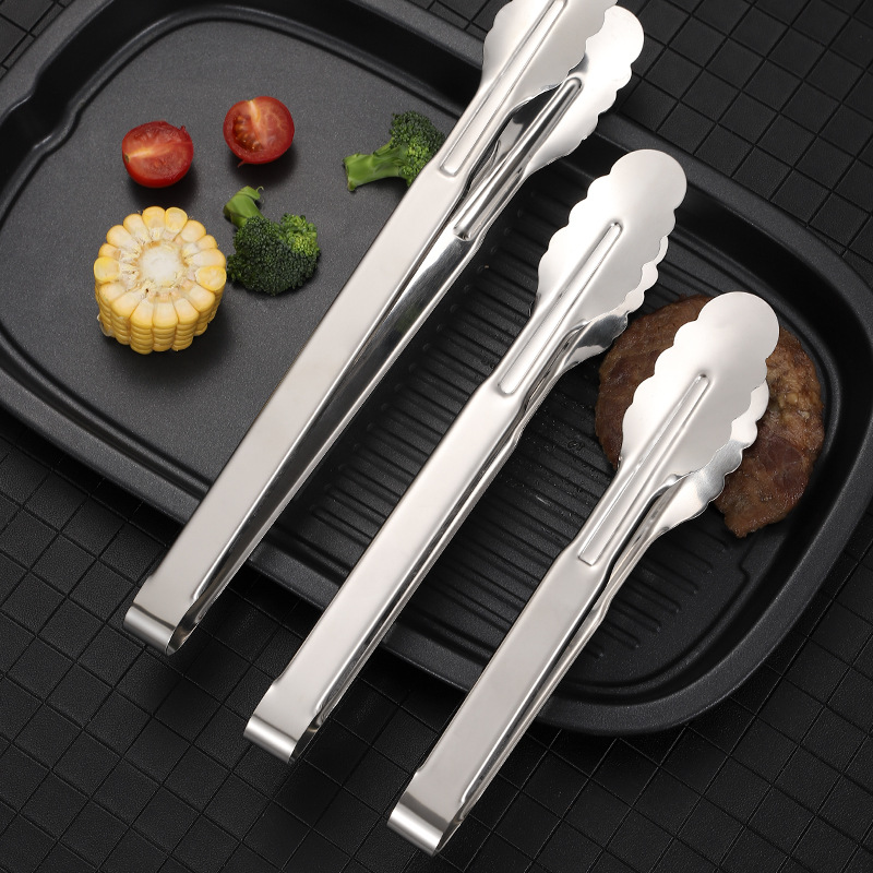 Factory wholesale stainless steel food clip bread steak clip kitchen supplies hotel supplies buffet barbecue clip