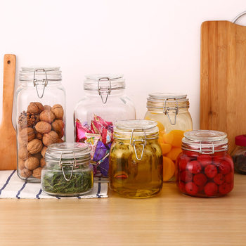 Glass Sealed Jar Storage Jar Honey Fruit Food Jam Bottle Grain Tea Enzyme Bottle Pickles Pickles Jar