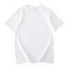 2023 heavy 280g combed double yarn precision Siro spinning T-shirt popular round neck pure cotton solid color short sleeve men's leisure