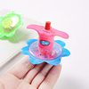 Luminous rotating top creative cartoon flash chain toy colorful catapult small top student gift