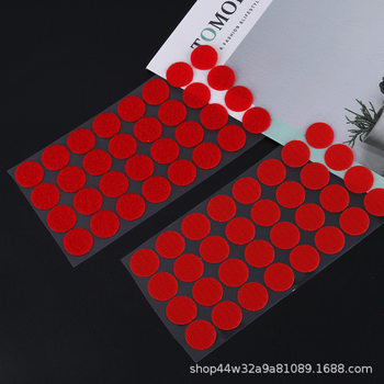 Round 25mm red festive adhesive Velcro carton red envelope self-adhesive sealing buckle 10mm double-sided adhesive tape