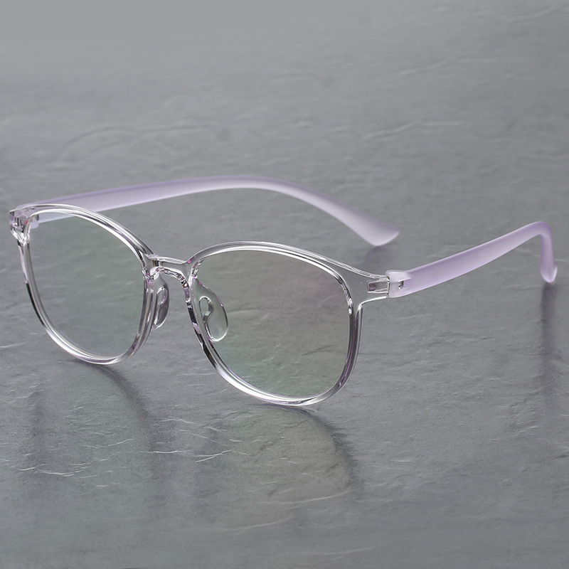 Wholesale glasses frame transparent TR90 glasses for prison detention center without screws without metal with myopia glasses frame