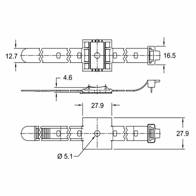 Essentra Ul94Hb Nylon Cable Tie Screw/Adhesive Fixed Strapping Adjustable Ums Cable Tie