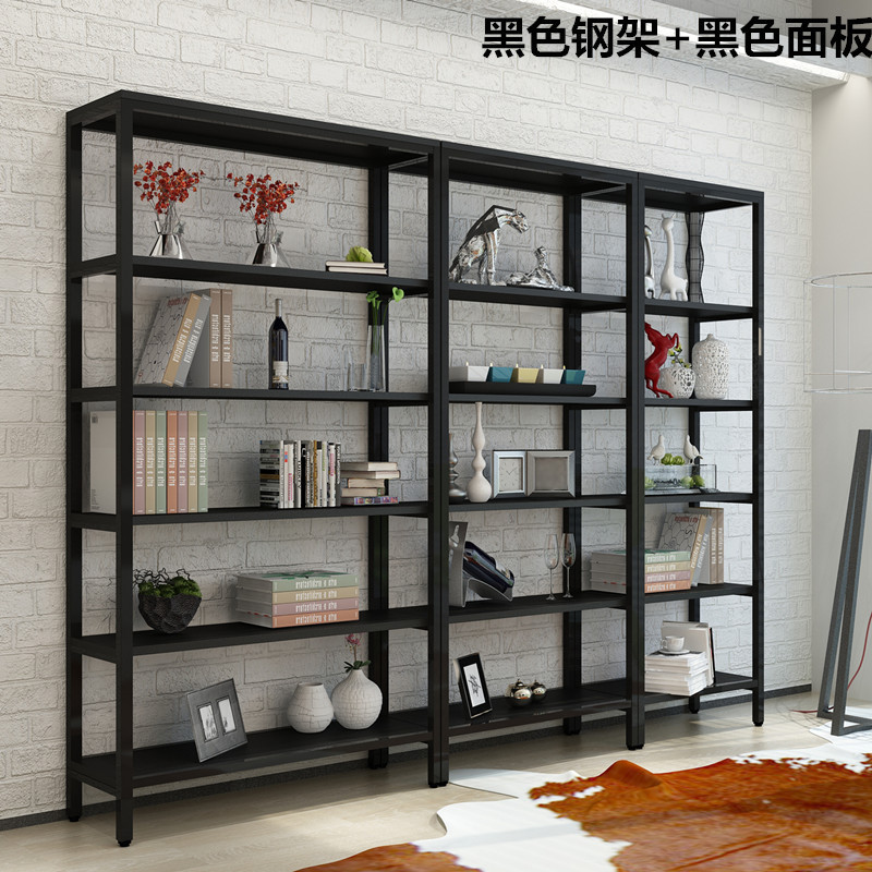 钢木书架超市货架展示架简易样品架置物架化妆品饰品商品陈列架