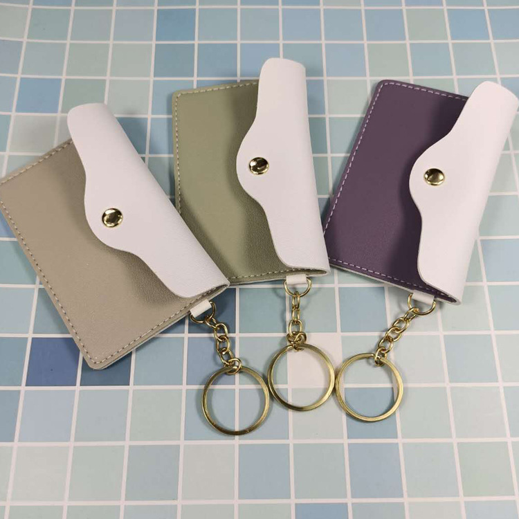 Factory wholesale stall supply girl mini cute coin purse keychain Coin card bag flip storage gifts