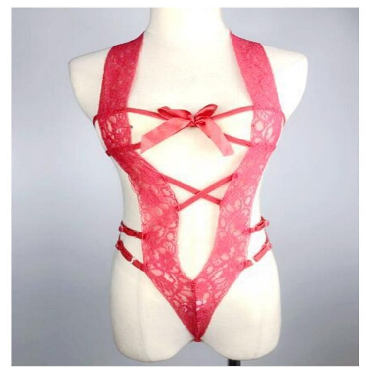 跨境专供欧美外贸情趣内衣性感女式连体开档镂空内衣厂家直销批发