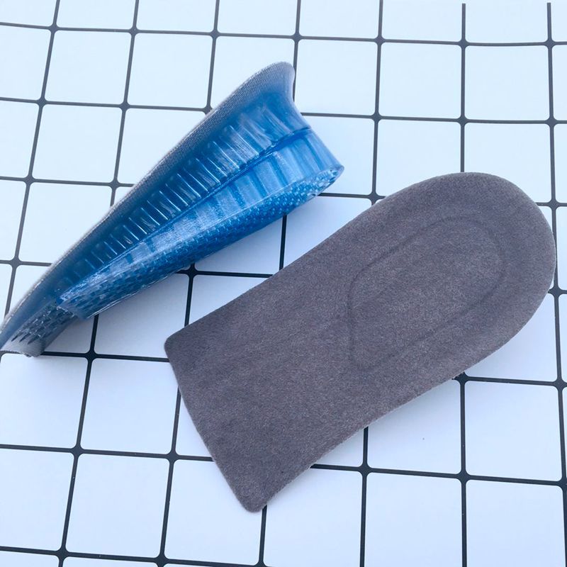 Invisible insole honeycomb silicone double-layer two-layer adjustable heightening pad unisex shock absorption decompression