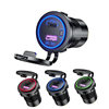 Cross-border new car modification USB + PD port car phone charger motorcycle type-c car charger with switch