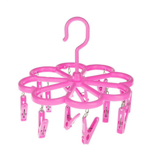 Zhenxing SJ920 12 head clip plum-shaped drying rack clothes hanger multi-head clothes hanger socks drying rack