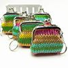 New Straw Material Coin Purse Women's Short Coin Jewelry Keychain Gold Bag Children's Small Gift