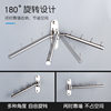 304 Stainless Steel Activity Punch-free Bedroom Hotel Wine Balcony Shop Rotating Clothes Rod Hook Swinging Clothes Rod